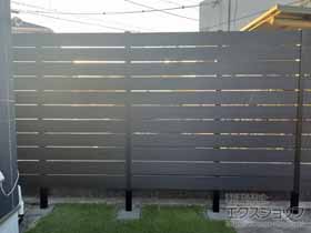 のフェンス・柵 プラド/one ジョイントあり仕様 高尺タイプ 　すき間10mm 施工例