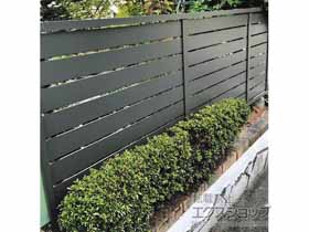 のフェンス・柵 フェンスAB YS3型 横スリット3 フリーポールタイプ 施工例