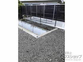 のフェンス・柵 モクハイフェンス アルミ多段柱仕様（上段のみ） 施工例