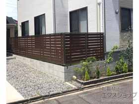 のフェンス・柵 モクハイフェンス　フリーポールタイプ 施工例