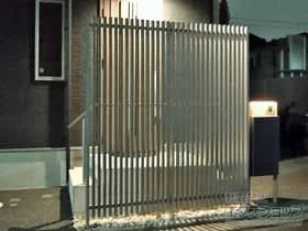 LIXIL(リクシル)の機能門柱・ポスト スマート宅配ポストTA 組み合わせ例-1 施工例