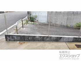 のフェンス・柵 ハイグリッドフェンスUF8型 フリーポールタイプ 施工例
