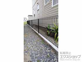 のフェンス・柵 イーネットフェンス 3F型 自由柱施工 施工例