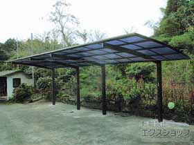 のカーポート プレシオスポート 縦連棟 積雪〜20cm対応 施工例