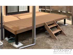 のウッドデッキ リウッドデッキ 200+ リウッドステップ5型 施工例