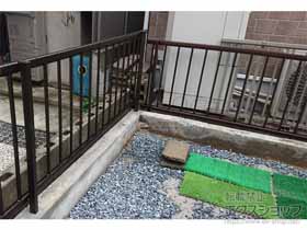 のフェンス・柵 ミエッタフェンス 防犯たて格子タイプ 自由柱施工 施工例