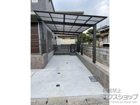 のカーポート フーゴF 延長 積雪〜20cm対応 台風補償付 施工例
