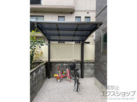 のサイクルポート・駐輪場 ネスカRミニ (ラウンドスタイル) 積雪〜20cm対応 施工例