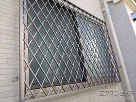 の面格子・窓格子 【特注】アルミ面格子 ヒシクロス 施工例