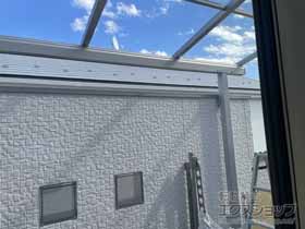 のバルコニー・ベランダ屋根 ソラリア F型 屋根タイプ 単体 積雪〜20cm対応 施工例