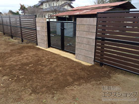 の門扉 レジリア Y2型 両開き 施工例