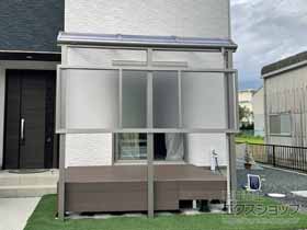 のテラス屋根 ソラリア R型 テラスタイプ 単体 積雪〜20cm対応 施工例