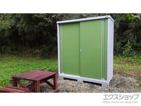 の物置・屋外倉庫 シンプリー 一般型 1740×755×1903 MJX-177E-P-LG 施工例