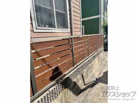 のフェンス・柵 モクハイフェンス フリーポールタイプ 施工例