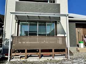 のテラス屋根 スピーネ F型 テラスタイプ 単体 積雪〜20cm対応 施工例