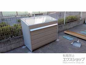 のゴミステーション ダストボックスミニ メッシュ床タイプ DBN-126M 500L 施工例