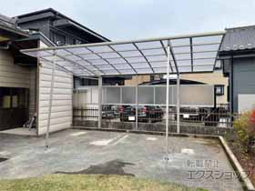 のカーポート レイナポートグラン　積雪〜20cm対応＋サイドパネル＋着脱式サポート 施工例