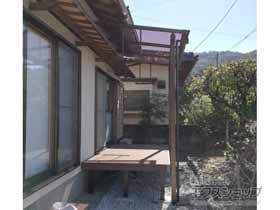 のテラス屋根 ソラリア F型 テラスタイプ 単体 積雪〜20cm対応 施工例