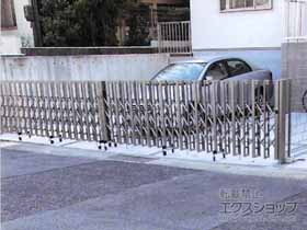 のカーゲート アルシャインII H型 Aタイプ ノンレール両開き 840W 施工例