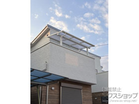 のバルコニー・ベランダ屋根 ソラリア F型 屋根タイプ 単体 積雪〜20cm対応 施工例