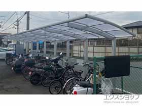 のサイクルポート・駐輪場 レイナポートグランミニ 縦連棟積雪〜20cm対応 施工例