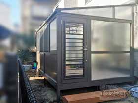 のテラス囲い・サンルーム サニージュ F型 床納まり ランマ無 積雪〜20cm対応 施工例
