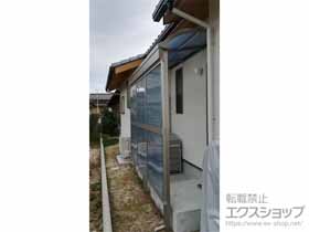 のテラス屋根 ソラリア R型 テラスタイプ 単体 積雪〜20cm対応＋ソラリア 前面パネル 施工例