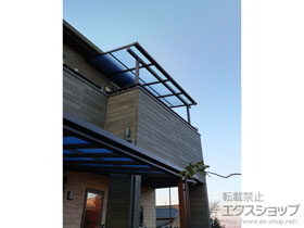 のバルコニー・ベランダ屋根 ソラリア F型 屋根タイプ 単体 積雪〜20cm対応 施工例