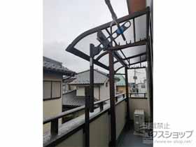 のバルコニー・ベランダ屋根 ソラリア R型 屋根タイプ 単体 積雪〜20cm対応+吊り下げ式固定物干し 施工例