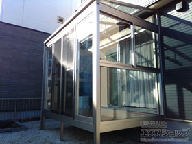 のテラス囲い・サンルーム サニージュ F型 床納まり ランマ無 積雪〜20cm対応 施工例