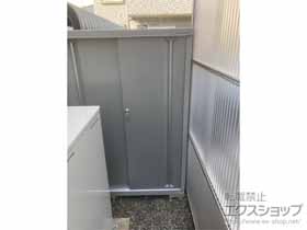 の物置・屋外倉庫 シンプリー 一般型 1100×755×1603 MJX-117D-PS 施工例