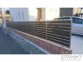 のフェンス・柵 モクハイフェンス　フリーポールタイプ 施工例