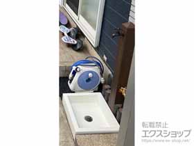 の立水栓・ガーデンシンク 立水栓ユニット モ・エットL シンプルパンセット　 施工例