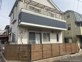 のフェンス・柵 モクハイフェンス　フリーポールタイプ 施工例