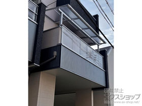 のバルコニー・ベランダ屋根 ソラリア F型 屋根タイプ 単体 積雪〜20cm対応 施工例