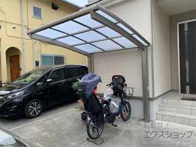 のサイクルポート・駐輪場 ネスカRミニ (ラウンドスタイル) 積雪〜20cm対応 施工例