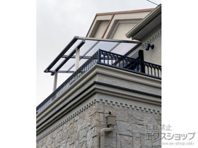 のバルコニー・ベランダ屋根 スピーネ F型 屋根タイプ 単体 積雪〜20cm対応 施工例