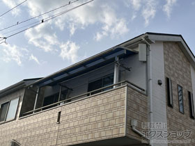 のフェンス・柵 モクアルフェンス 目隠しタイプ 2段支柱 自立建て用 (パネル2段） 施工例