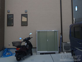 の物置・屋外倉庫 シンプリー 一般型 1320×515×1303 MJX-135C-P-JG 施工例