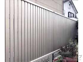 のフェンス・柵 シンプレオフェンス4F型 たて太格子 上段のみ設置 自立建て用(たて格子間11.1mm) 施工例