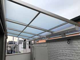 のバルコニー・ベランダ屋根 ソラリア F型 屋根タイプ 単体 積雪〜20cm対応 施工例