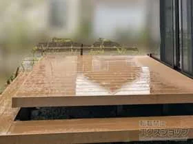 YKKAPのウッドデッキ リウッドデッキ 200＋段床セット 正面・片側面タイプ１段 施工例