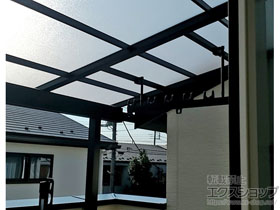 のバルコニー・ベランダ屋根 スピーネ F型 屋根タイプ 単体 積雪〜20cm対応 施工例