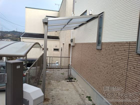 のテラス屋根 ソラリア F型 テラスタイプ 単体 積雪〜20cm対応 施工例