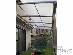 のテラス屋根 ソラリア F型 テラスタイプ 単体 積雪〜20cm対応＋吊り下げ式上下可動物干し 施工例