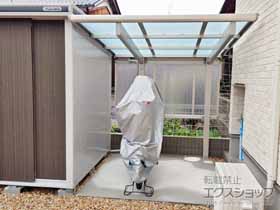 のサイクルポート・駐輪場 エフルージュ ミニ FIRST マテリアルカラー 積雪〜20cm対応 施工例