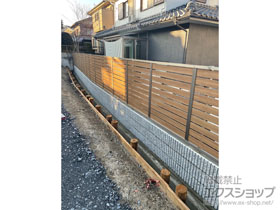 のフェンス・柵 モクハイフェンス　フリーポールタイプ 施工例