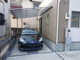 のテラス屋根 スピーネ F型 テラスタイプ 単体 積雪〜20cm対応 施工例