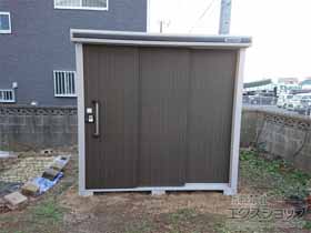 の物置・屋外倉庫 エルモ 積雪型 2220×1520×2120(LMDS-2215) LMDS-2215-DW 施工例