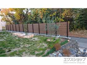のフェンス・柵 プラド/one(ワン)フェンス ジョイントあり仕様 6段 　隙間10mm 施工例